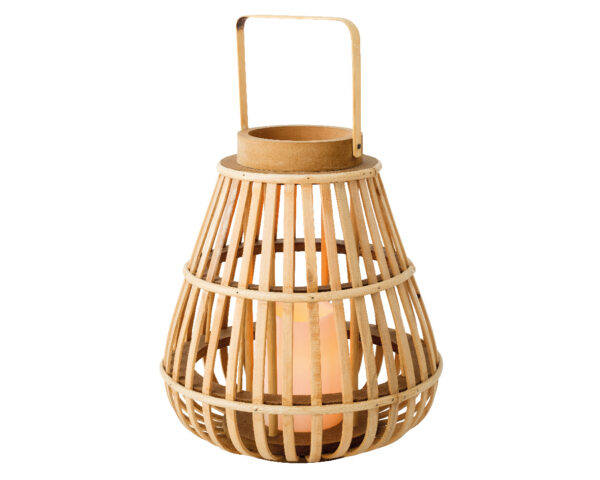 Latern LED d25x h27,5cm puidust, pat.