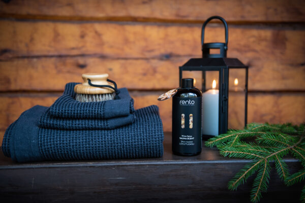 Rento saunalina must/hall 90x180 cm