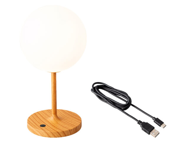 LED lauavalgusti roheline d16x h30cm s.valge IP44, laetav, pat.