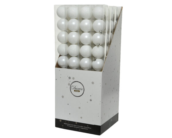 Jõulukuul valge 6cm 10tk/pk