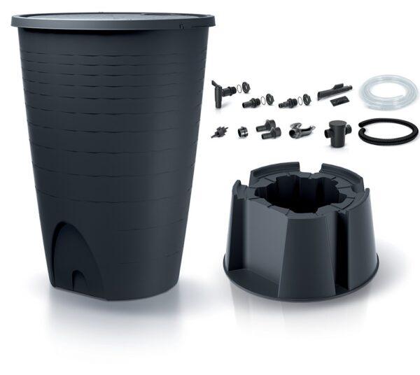 Vihmaveetünni komplekt kraani ja alusega 260l, 72x72x126 cm