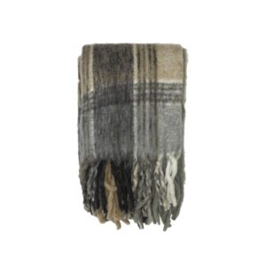 Pleed Ira triibuline 130x170cm must/beez