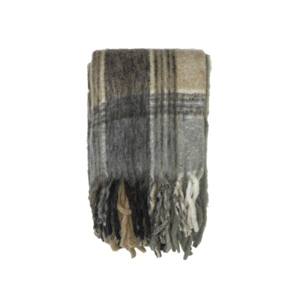 Pleed Ira triibuline 130x170cm must/beez