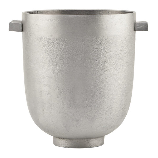 Lillepott Foem, Raw aluminium h23xd20cm