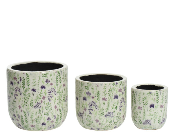 Lillepott lilled d14x h12,5cm