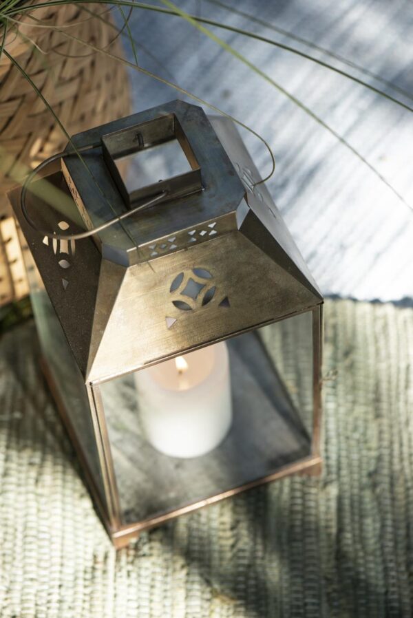 Latern Johanne 17.5x h36.5x 17.5cm kuldne