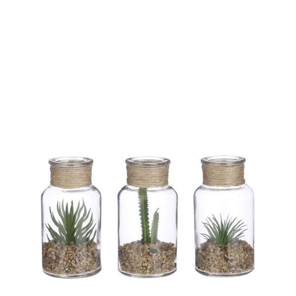 Kunstlill Succulent roheline 1tk  h12,5x