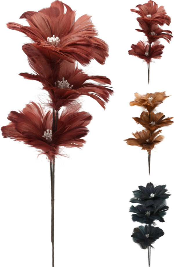 Lill sulgedest 65x8x8cm erinevad punased, 1tk