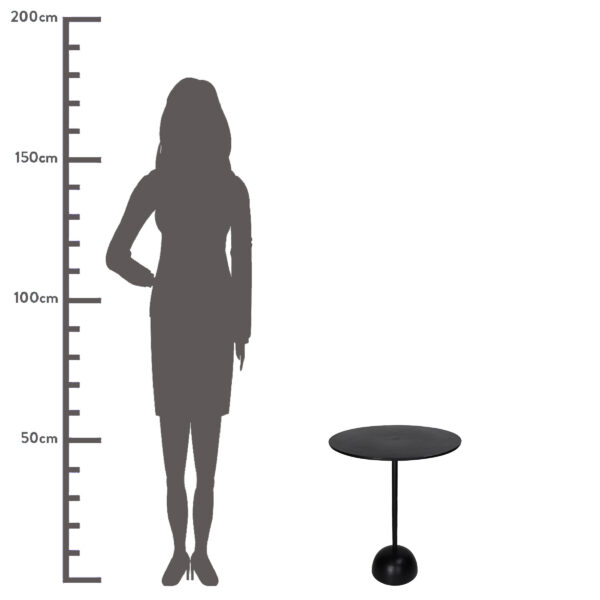 Abilaud alumiinium 40x40x50cm must