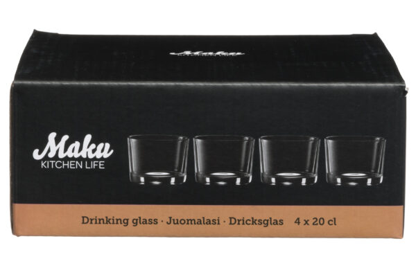 MAKU madal klaas 20cl 4tk