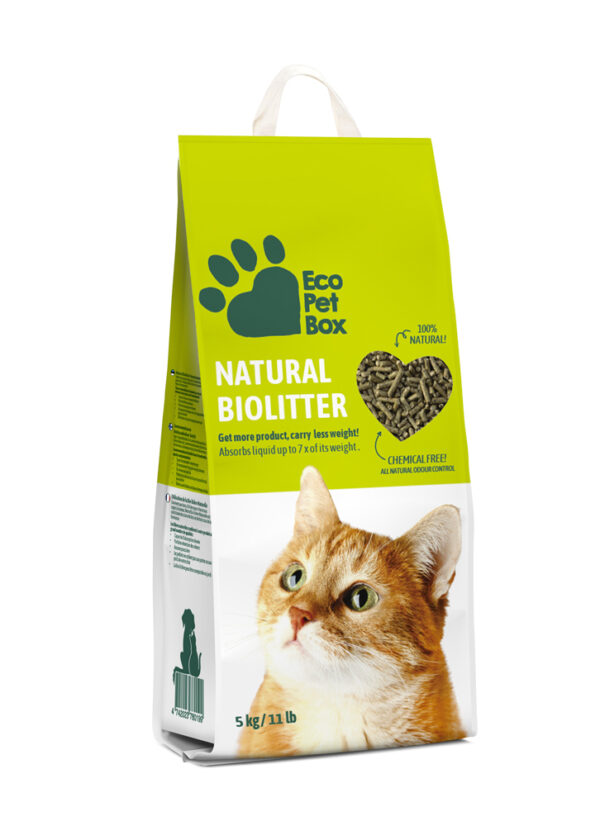 Biograanul EcoPetBox puidu ja heina segu 5kg