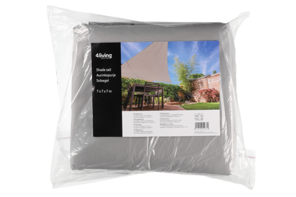 Päikesevari kolmnurkne 7x7x7m hall