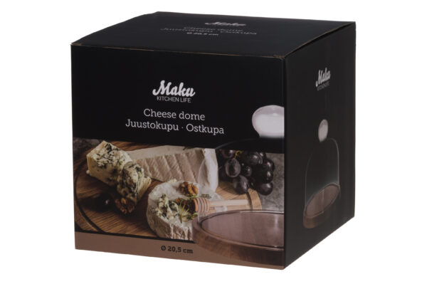 MAKU juustualus 20,5cm klaasist kaanega