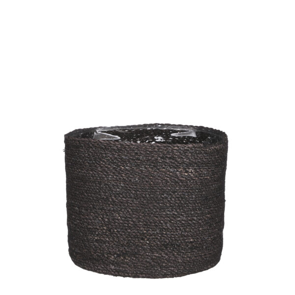 Punutud korv Atlantic kile sisuga h26xd30cm must