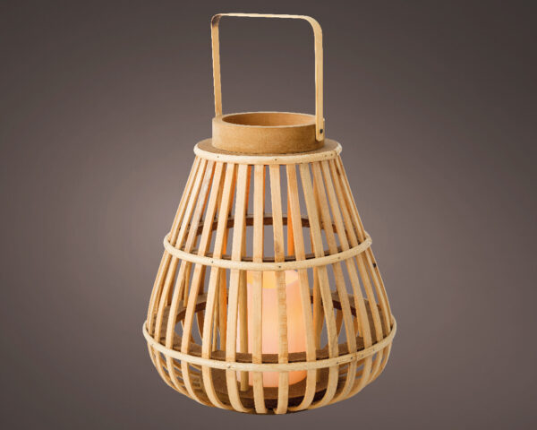 Latern LED d25x h27,5cm puidust, pat.