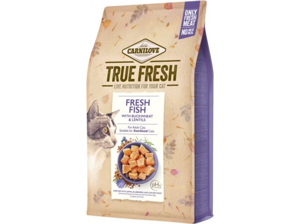 Carnilove True Fresh  kuivtoit kassidele kalaga, 340g