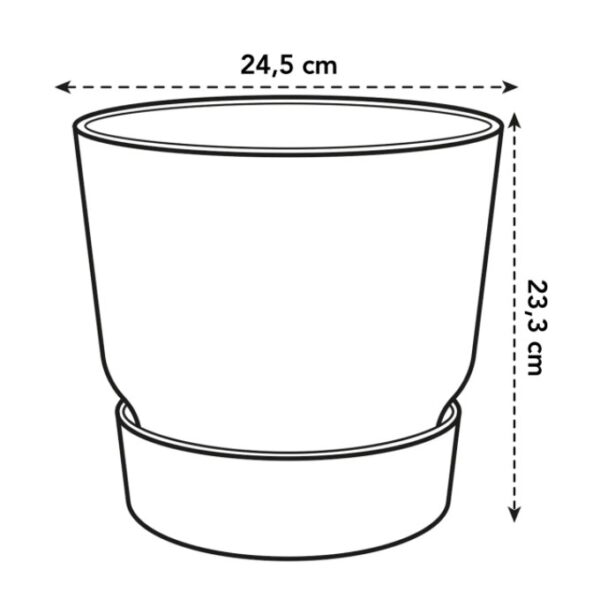 Lillepott Greenville Ø24,5x h23cm hall