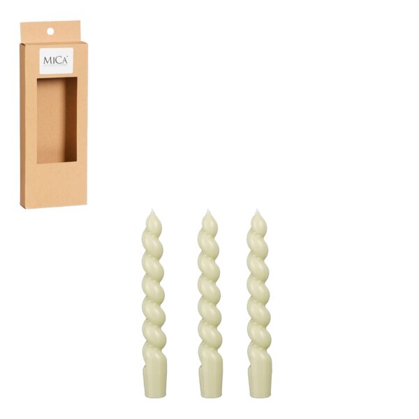 Küünal twist h18,5x d2,4cm 3tk/pk h.roheline