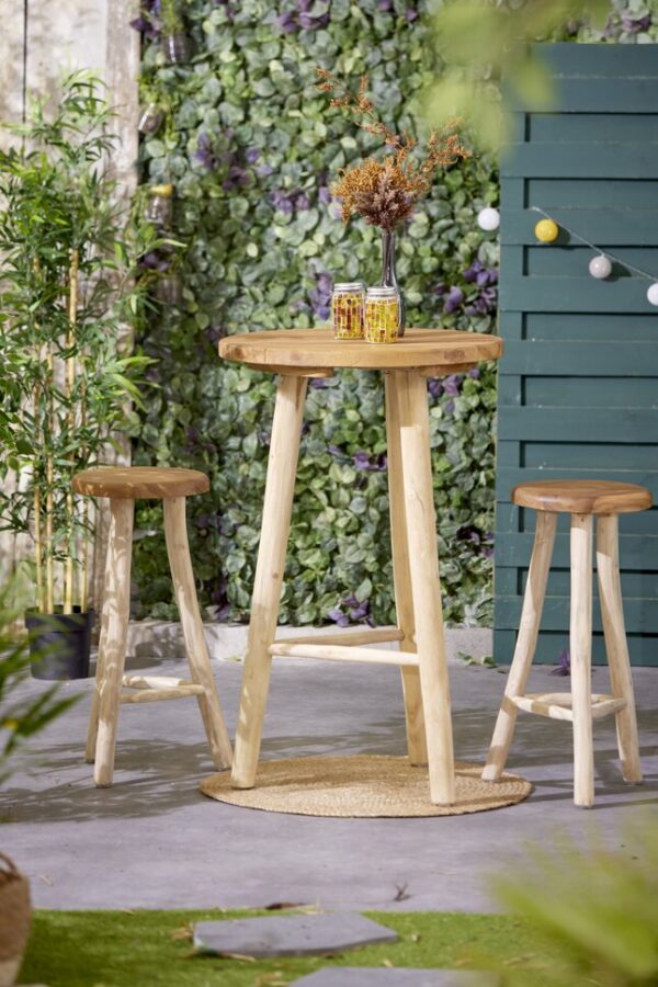 Baaripukk d35x h75cm tiikpuu