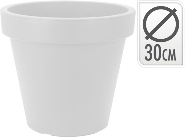 Õuepott 30cm valge