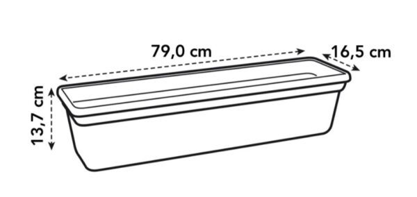 Rõdukast Green Basics 80cm must