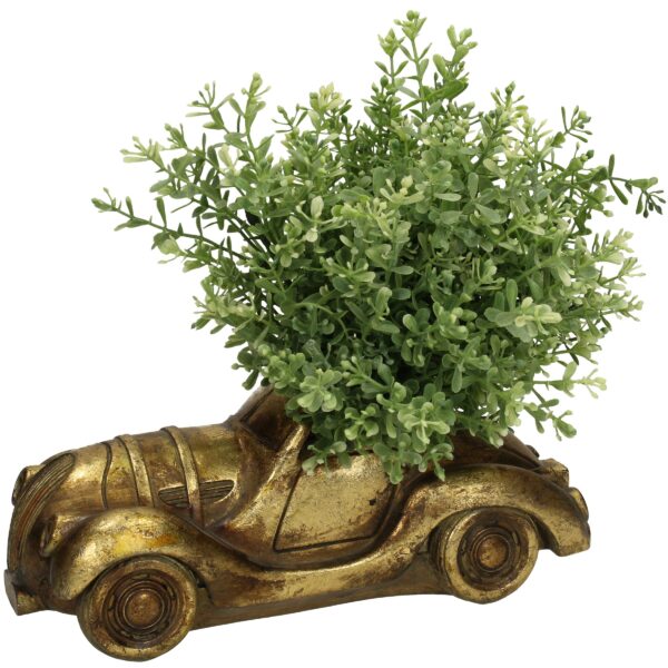 Lillepott auto 10x12x27cm kuldne