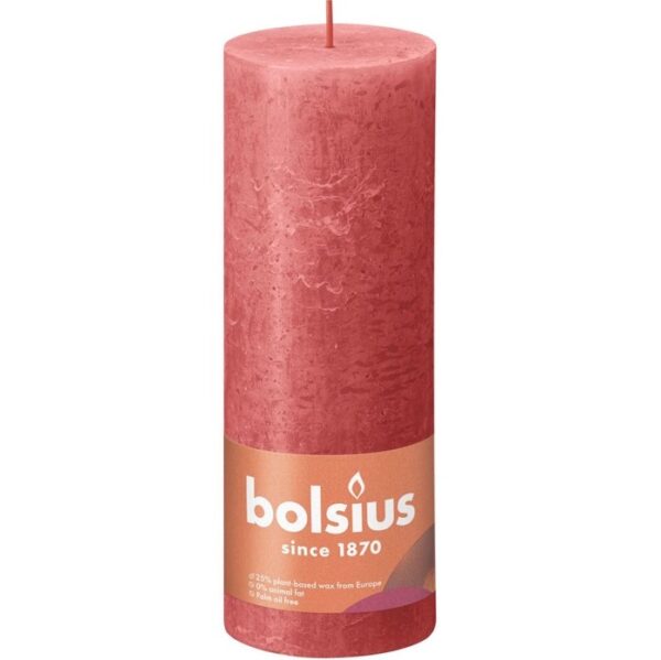 Bolsius küünal 68x190mm Rustik blossom pink 85h