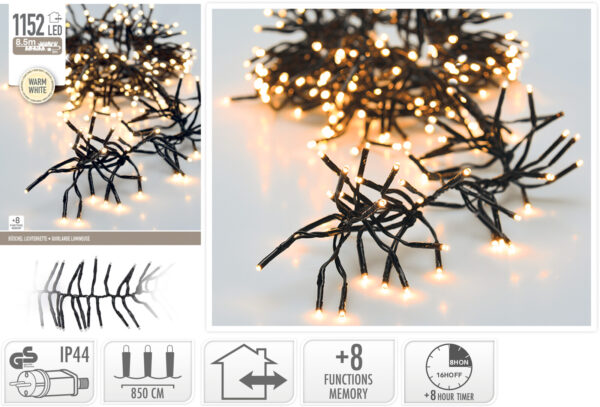 Valgusekett 1152LED soe valge IP44