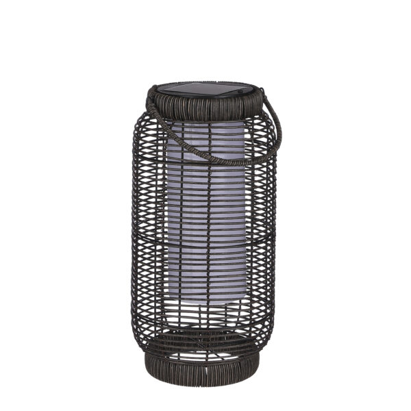 Solarvalgusti latern Peak h36x d18,5cm pruun