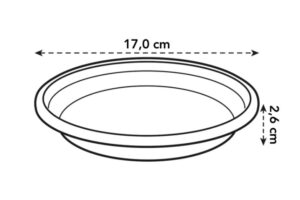 Istutuspoti alus universaalne Ø17cm terrakota