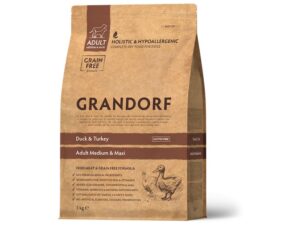 Grandorf kuivtoit pardi ja kalkunilihaga täiskasvanud koertele, 3kg