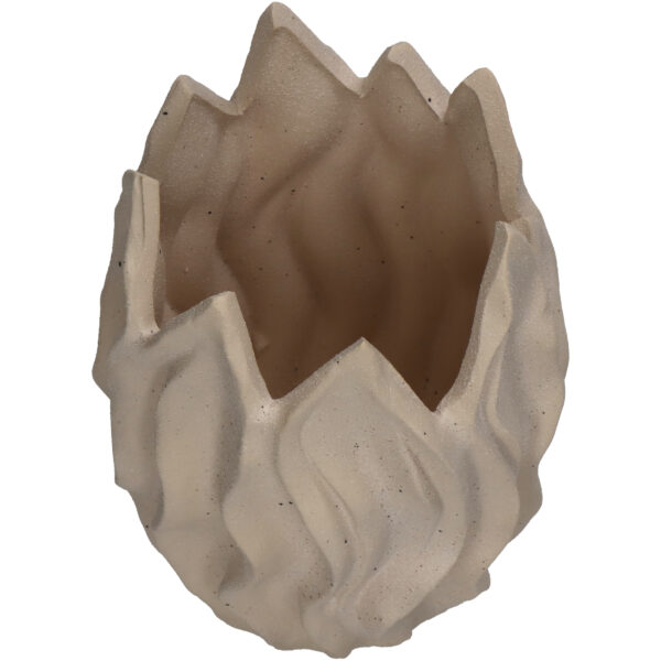 Vaas lained 15x14x21cm kreem