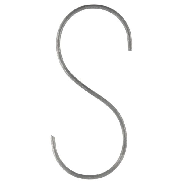 S-konks hõbedane h10cm