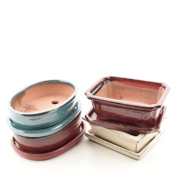 Bonsaipott 15x20x h6cm alustaldrikuga