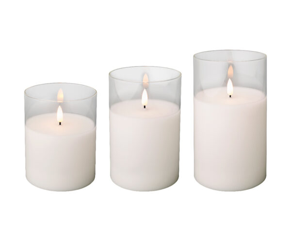 Küünal LED d10cm soe valge, pat. 3tk/pk