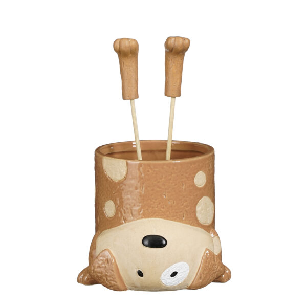 Lillepott koer 18x17x h15,5cm h.pruun