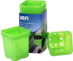 Vefi Nelikantpotid Vefi 6x6cm laimiroheline 30tk