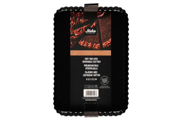 MAKU Tart koogivorm 1,5L 31x 21cm must eemaldatava põhjaga