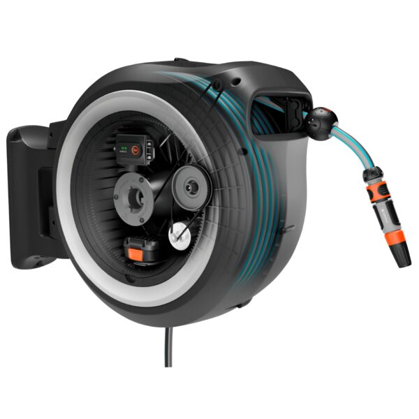 Voolikupool akuga PowerRoll XXL 40m valge, 18V Li-Ion / 2.5 Ah