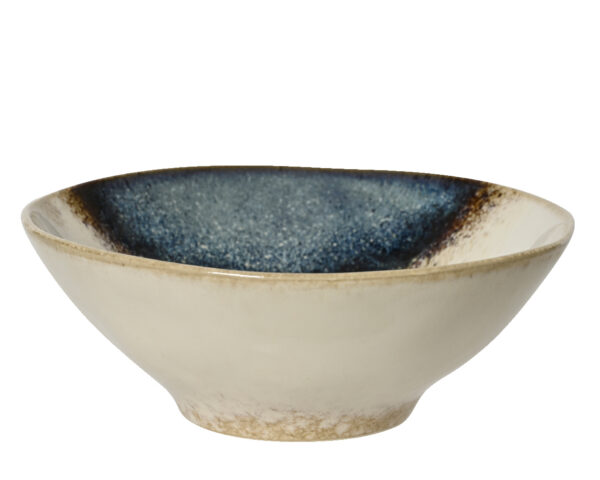 Kauss d14,8x h5,5cm sinine/valge