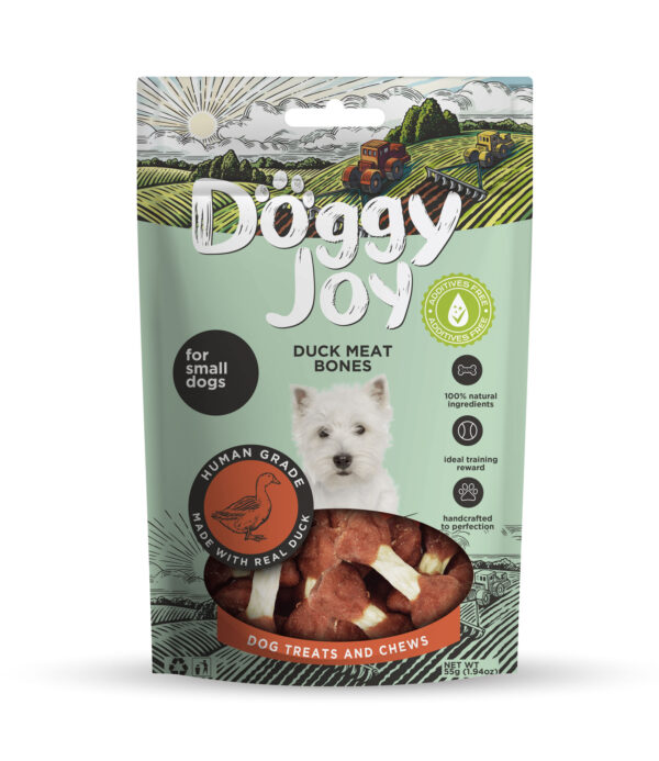 Doggy Joy Duck meat bones 55g