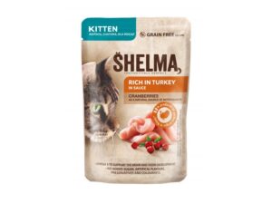 Shelma kitten pouch turkey/cranberry 85g