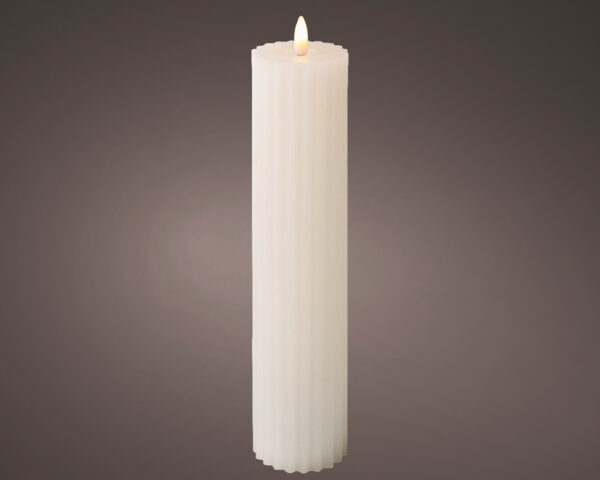 Küünal LED d5,5x h27,5cm soe valge, pat.