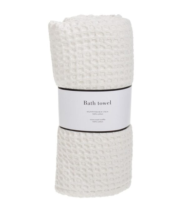 Vannilina Waffle 90x170cm valge