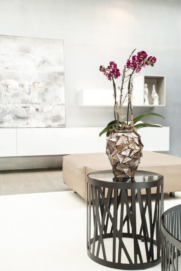 Orhideepott Shell Ø17x h24cm pruun