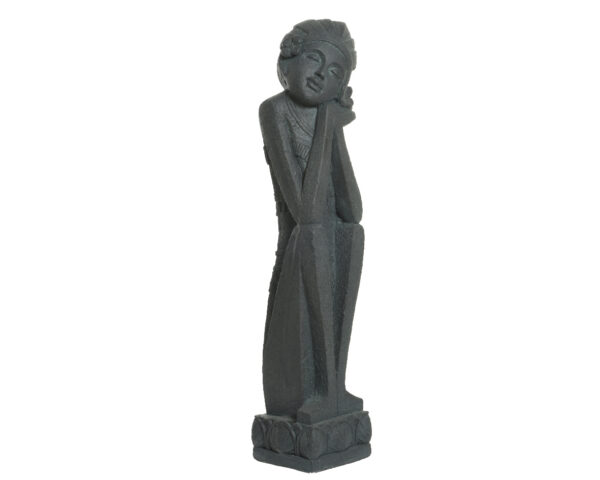 Deko kükitav naine 20x21x97,5cm t.hall