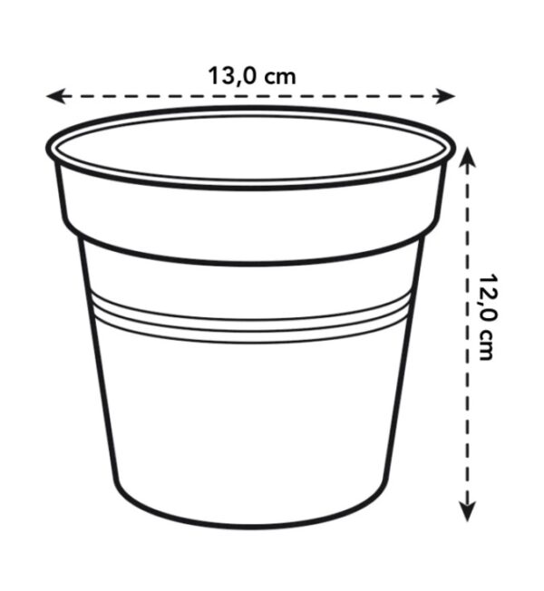 Istutuspott Green Basics 13x12cm leheroheline