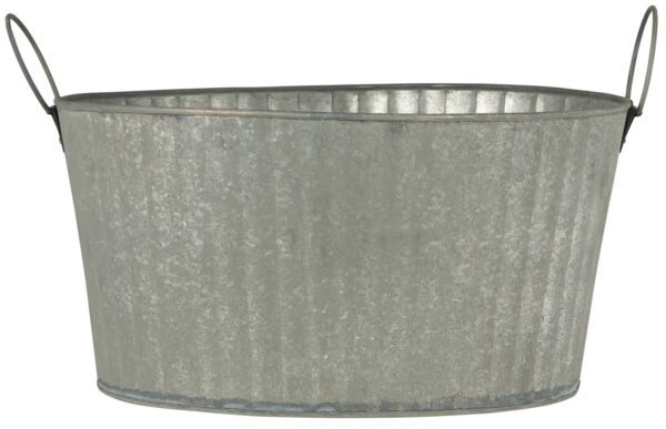 Korv/vann käebidemetega 33,5x44x h22,5cm metallist