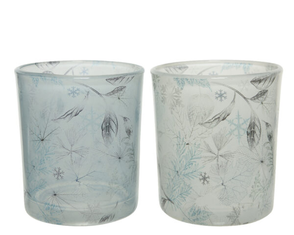 Teeküünlahoidja valge d7x h8,2cm erinevad klaas