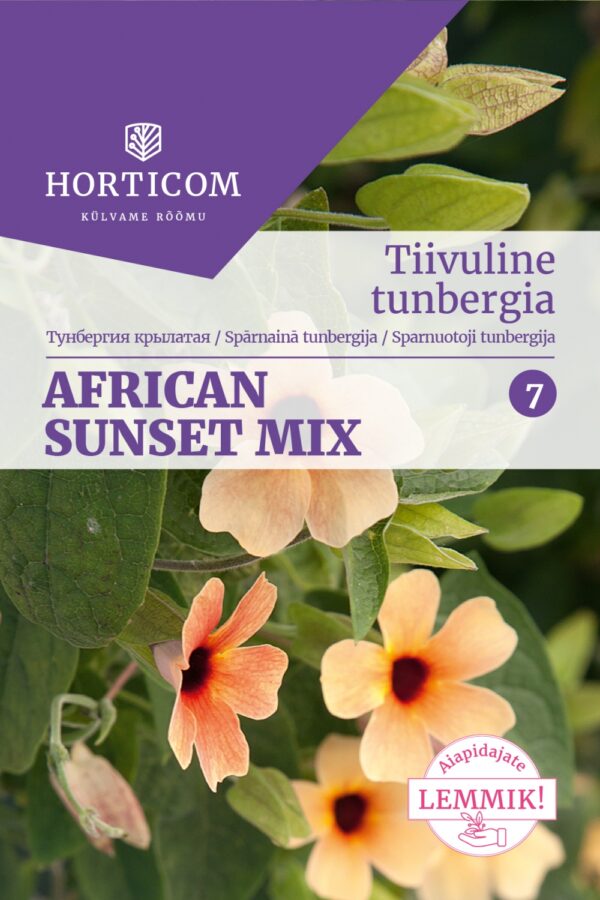 Tiivuline tunbergia 'African Sunset' segu 50s